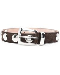 KHAITE - "Benny" Belt With Studs Buckle 30Mm - Lyst