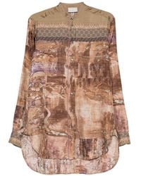 Pierre Louis Mascia - Printed Silk Shirt - Lyst