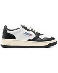 Autry - Medalist Low Femme Leat/Leat Wht/Blk Aulwwb01 - Lyst