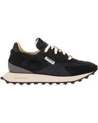 RUN OF - Kripto M Suede And Nylon Trainers - Lyst