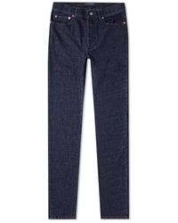 Valentino - Algodón Denim Jeans ajustados - Lyst