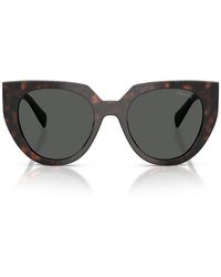 Prada - Zonnebril Pr14 Ws 17 N40 L Root Schildpad/donkergrijs Dames - Lyst