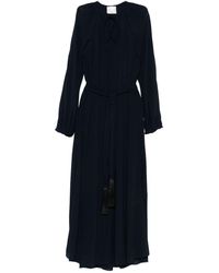 forte_forte - Crepe De Chine Long Dress - Lyst