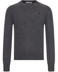 Ami Paris - Pull Col Rond De Coeur - Lyst