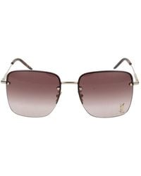 Saint Laurent - Occhiali Da Sole Sl 312 M 008 Oro Oro Marrone /17/145 - Lyst
