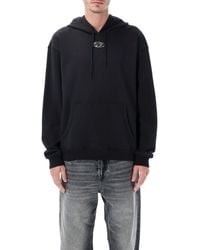 DIESEL - S-Norm-Hood-Iod Cotton Hoodie - Lyst
