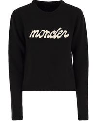 Moncler - Logo Wol En Cashmere Jumper - Lyst