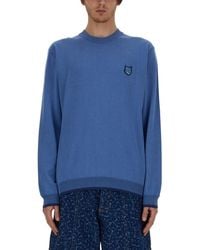 Maison Kitsuné - Crew Neck Sweaters - Lyst