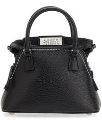 Maison Margiela - 5ac Micro Embossed Leather Bag With Chain Shoulder Strap - Lyst