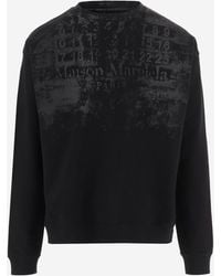 Maison Margiela - Cotton Crewneck Sweatshirt Sweatshirts - Lyst