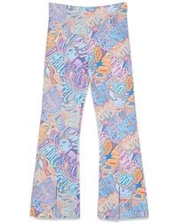 Marcelo Burlon - Flare Split Cuffs Trousers - Lyst