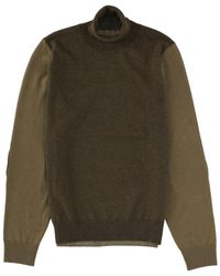 Maison Margiela - Color Block Turtle Neck Sweater - Lyst