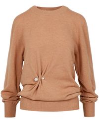 Alberta Ferretti - Pullover Beige - Lyst