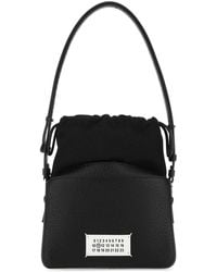 Maison Margiela - Leather And Fabric 5Ac Bucket Bag - Lyst
