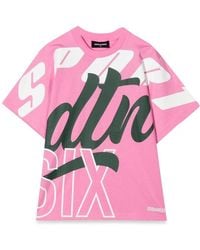DSquared² - T Shirt Allover Writing - Lyst