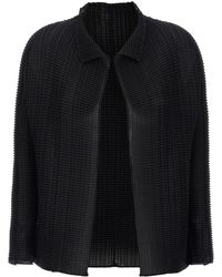 Issey Miyake - 'Wooly Pleas 56' Cardigan - Lyst
