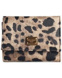 Dolce & Gabbana - 'Dauphine' Leopard Leather Portafolgio - Lyst