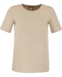 Max Mara - Fianco Scuba Jersey T-shirt avec logo - Lyst
