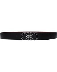 Ferragamo - Belt Leather/Barolo - Lyst