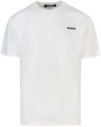 Barrow - T Shirt Bianca Girocollo Con Logo - Lyst
