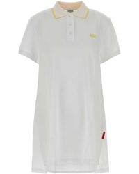 Loewe - White Piquet Polo Dress - Lyst
