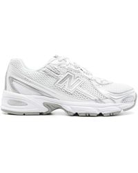 New Balance - 740 Witte Zilveren Sneakers - Lyst