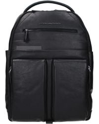 Piquadro - Zaini E Marsupi Uomo Pelle Nero - Lyst