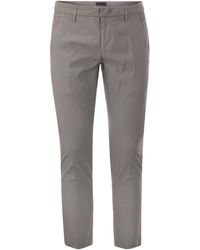 Dondup - Alfredo Slim Fit Cotton Trousers - Lyst