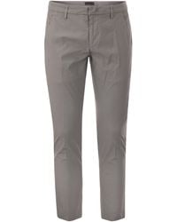 Dondup - Alfredo Slim Fit Cotton Trousers - Lyst