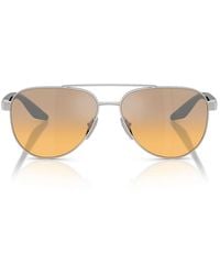 Prada - Zonnebril Psa52 S 1 Bc40 Z Red Line Zilver/grijs Gradiënt Oranje Unisex - Lyst