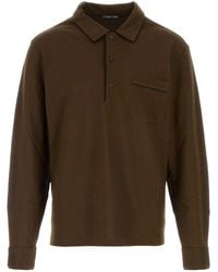 Tom Ford - Chocolate Piquet Polo Shirt - Lyst