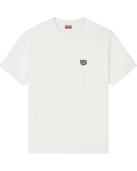 KENZO - Besticktes Baumwoll-T-Shirt mit der Aufschrift " Wild Tiger". - Lyst
