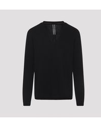 Rick Owens - Pull surdimensionné à col en V extrême - Lyst