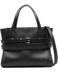 Moschino - Tie Me Small Leather Handbag - Lyst