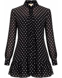 MICHAEL Michael Kors - Polka Dot Mini Dress - Lyst