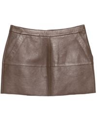 P.A.R.O.S.H. - Leather Mini Skirt - Lyst