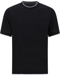 Brunello Cucinelli - "Faux Laying" T -Shirt - Lyst