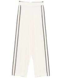 Fabiana Filippi - Silk Blend Trousers - Lyst