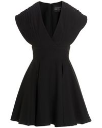 Giovanni bedin - Plisse Detail Mini Kleid - Lyst
