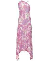 Versace Jeans Couture - One-Shoulder Asymmetrical Maxi Dress - Lyst