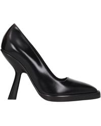 Ferragamo - Damens Pumps aus schwarzem Leder - Lyst