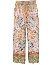 Pierre Louis Mascia - Pantalones de seda estampados - Lyst