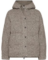Brunello Cucinelli - Chevron Flecked Down Jacket - Lyst
