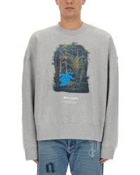 Palm Angels - Bear Graphic Oversized Sweatshirt - Lyst
