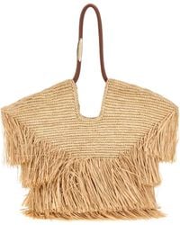 Zimmermann - Raffia Medium Goldentime Shopping Handbag - Lyst