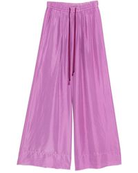 forte_forte - Silk Drawstring Trousers - Lyst