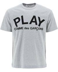 COMME DES GARÇONS PLAY - Comme des Garcons spielen T -Shirt mit Spieldruck - Lyst