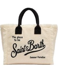 Mc2 Saint Barth - Borsa A Spalla Eitelkeit in Spugna Bianca - Lyst