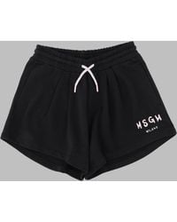 MSGM - Fleece Shorts Girl - Lyst