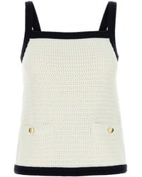 Gucci - Stretch Crochet Tank Top - Lyst